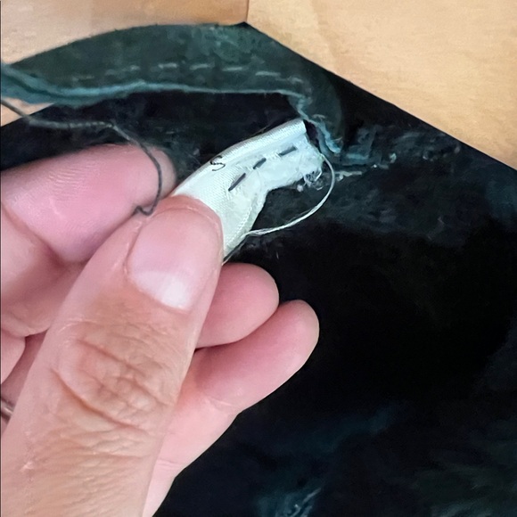 Vintage HEAVY coat! Leather / suede with warm lining - Picture 8 of 11